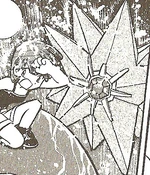 Starmie was used to battle Red and train him. During the fight against the armies of the Elite Four, Starmie created a message in the sky to let the trainers at Cerise Island know the cities were attacked by the Elite Four. Starmie was also sent to help Misty battle Suicune.