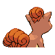 Vulpix's Generation IV back sprite