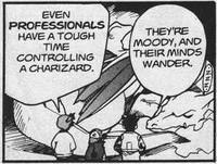 Ash's Charizard in The Electric Tale of Pikachu (manga)