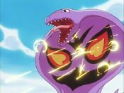 Arbok gets hit by Pin Missile