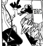 Acrobatics performed by Elesa's Emolga.