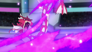 Dragon Dance being used by Lance's Gyarados.