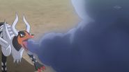 Smog being used by Malva's Mega Houndoom.