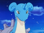 Lapras safely guided Ash to the place where Santa lives. It can communicate with humans using telepathy.