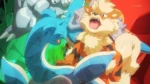 Arcanine was sent out to battle Red's Lapras and won.