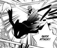 Quick Attack being used by Silver's Sneasel.