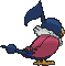 Chatot's Shiny back sprite