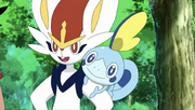 Cinderace and Sobble