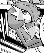 Diantha sent her Gardevoir to protect the children from Lysandre. Later on, Gardevoir was used to battle Malva's Braixen. Gardevoir has the capability to Mega Evolve.