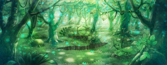 Spooky Pokemon Forest Drawing – Virtual – www.