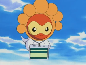 Sunny form Castform in the anime