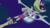 Lunala saves Lillie from the fall