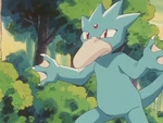 Golduck is Trixie's Pokémon that Azumarill fell in love with. With the others, he battled Team Rocket to free his love.