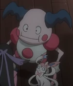Valerie has a Mr. Mime, who was worried about Valerie when the fashion show may not've taken place.
