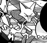 Anabel sent Alakazam to fight Faba's underlings.