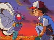 Ash parts ways with Butterfree