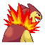 Typhlosion's back shiny sprite