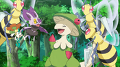 Breloom and the Beedrill are nice to Noibat again