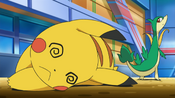 Pikachu is defeated