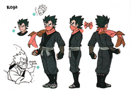 Concept art of Koga for Let's Go Pikachu and Let's Go Eevee.