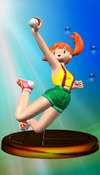 The Misty trophy in Super Smash Bros. Melee