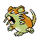 Raticate's Pokémon Crystal Version Shiny sprite