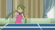 Mallow in her Pokémon Ping Pong uniform