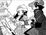 The trio say goodbye.jpg (222 KB) Platinum fist pumps Diamond and Pearl