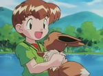 Eevee is Mikey's only Pokémon. Mikey was under pressure to evolve Eevee into one of the brothers' favored evolutions. After he successfully defeated Team Rocket on his own, the brothers agreed that he didn't need to evolve.