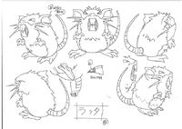 Raticate concept art