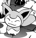 Shauna Owns a Skitty she nicknamed Neko. It was alongside Shauna and Her Furfrou when they were watching Y trying to comfort X. It later tried to warn Y that Shauna was possessed by a Honedge.