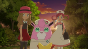 Serena encounters Nurse Joy