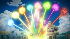 Ilima's Eevee using Extreme Evoboost.