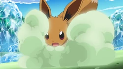 Dig being used by Virgil's Eevee.