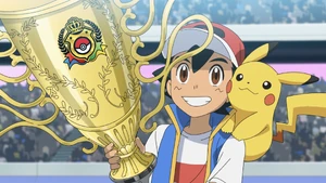 Ash's World Coronation Series Trophy.