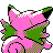Clefable's Shiny back sprite