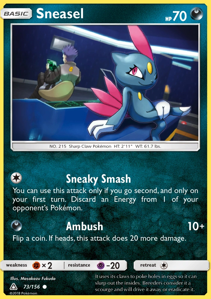 Sneasel (Ultra Prism) | Pokmon Wiki | Fandom Sneasel (Ultra Prism) | Pokmon Wiki | Fandom