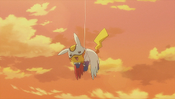 Super Pikachu gets stuck while trying to fly