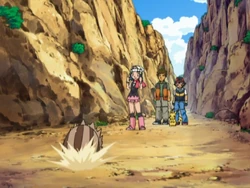 Dig being used by Dawn's Swinub.
