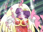 Skitty's Assist, which turned into Petal Dance, harms Jynx