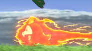 Flame Charge being used by Roy's Fuecoco.