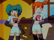 Duplica and Misty cosplaying as Jessie