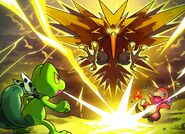 VS Zapdos Pokemon Mystery Dungeon Red and Blue Rescue Teams