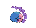 Musharna's Shiny back sprite