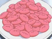 A plate of poffins in anime