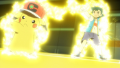 Ash and Pikachu Z-Move