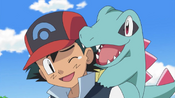 Ash and Totodile