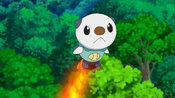 Snivy launched Oshawott and Tepig into air