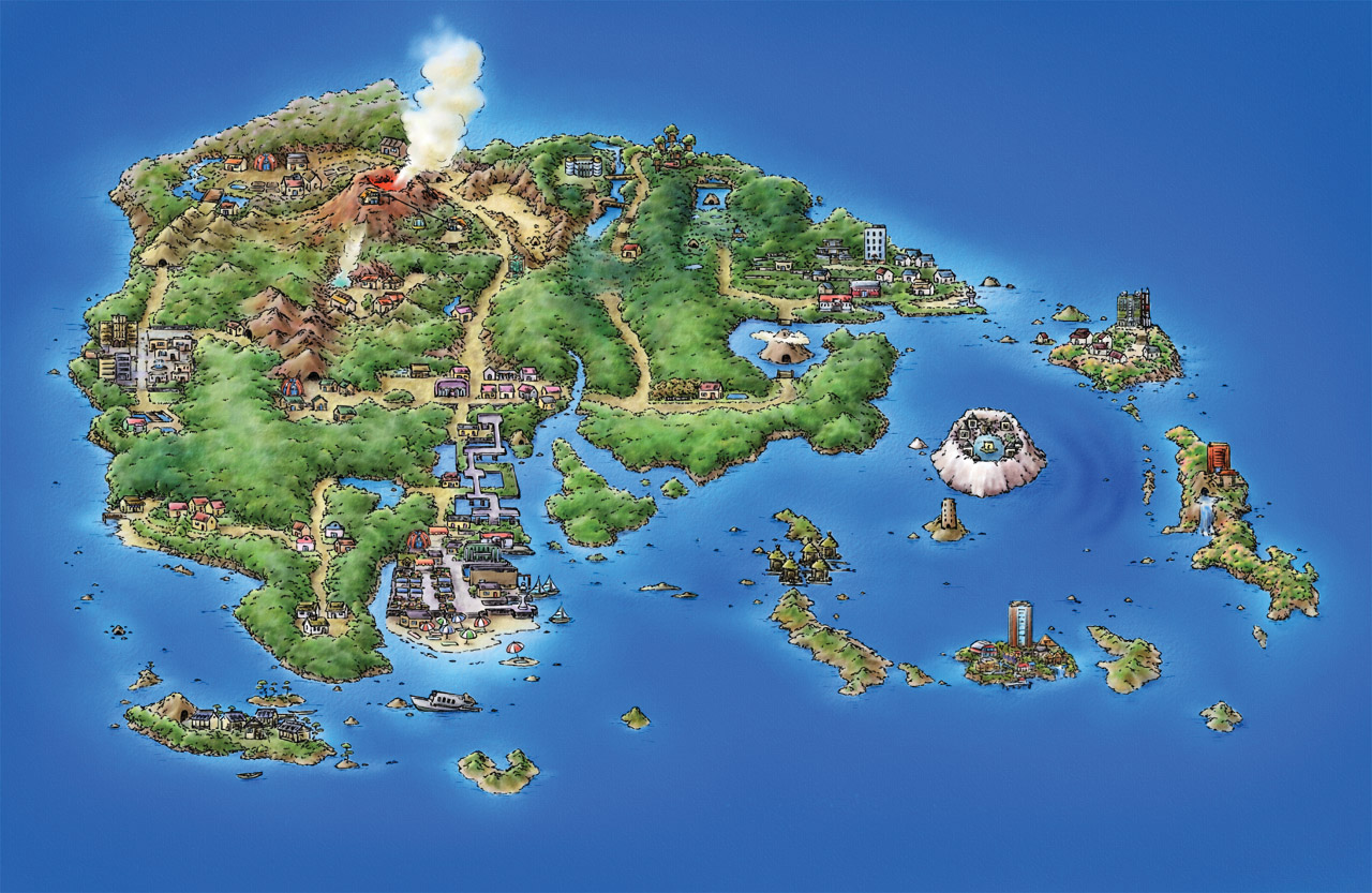 Pokemon Hoenn Region Map Hoenn | Pokémon Wiki | Fandom