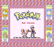 Экран загрузки Red (Super Game Boy)